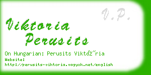 viktoria perusits business card